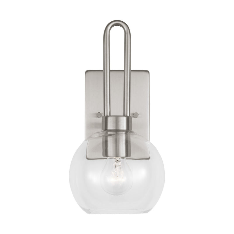 One Light Bath Vanity<br /><span style="color:#4AB0CE;">Entrega: 4-10 dias en USA</span><br /><span style="color:#4AB0CE;font-size:60%;">PREGUNTE POR ENTREGA EN PANAMA</span><br />Collection: Codyn<br />Finish: Brushed Nickel