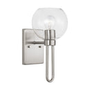 One Light Bath Vanity<br /><span style="color:#4AB0CE;">Entrega: 4-10 dias en USA</span><br /><span style="color:#4AB0CE;font-size:60%;">PREGUNTE POR ENTREGA EN PANAMA</span><br />Collection: Codyn<br />Finish: Brushed Nickel