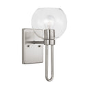 One Light Bath Vanity<br /><span style="color:#4AB0CE;">Entrega: 4-10 dias en USA</span><br /><span style="color:#4AB0CE;font-size:60%;">PREGUNTE POR ENTREGA EN PANAMA</span><br />Collection: Codyn<br />Finish: Brushed Nickel