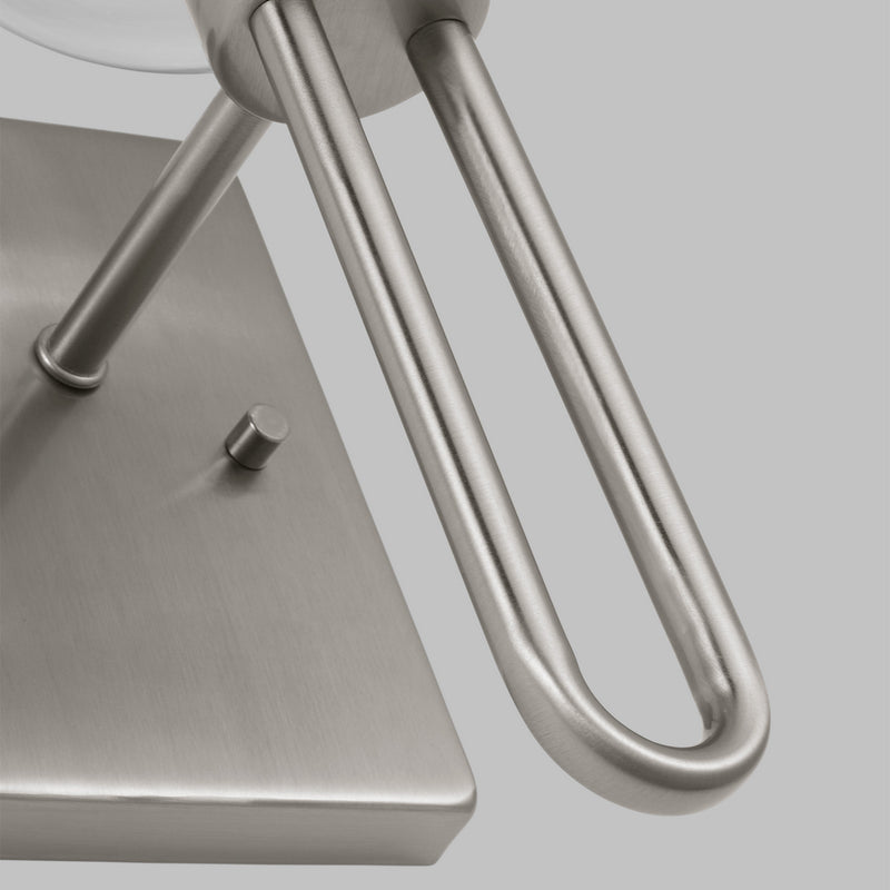 One Light Bath Vanity<br /><span style="color:#4AB0CE;">Entrega: 4-10 dias en USA</span><br /><span style="color:#4AB0CE;font-size:60%;">PREGUNTE POR ENTREGA EN PANAMA</span><br />Collection: Codyn<br />Finish: Brushed Nickel