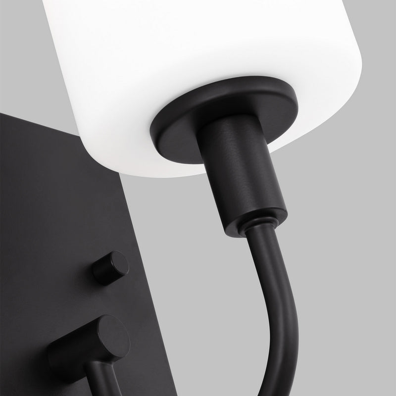 LED Bath Wall Sconce<br /><span style="color:#4AB0CE;">Entrega: 4-10 dias en USA</span><br /><span style="color:#4AB0CE;font-size:60%;">PREGUNTE POR ENTREGA EN PANAMA</span><br />Collection: Oak Moore<br />Finish: Midnight Black