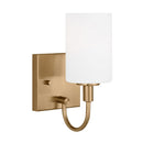 LED Bath Wall Sconce<br /><span style="color:#4AB0CE;">Entrega: 4-10 dias en USA</span><br /><span style="color:#4AB0CE;font-size:60%;">PREGUNTE POR ENTREGA EN PANAMA</span><br />Collection: Oak Moore<br />Finish: Satin Brass