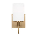 LED Bath Wall Sconce<br /><span style="color:#4AB0CE;">Entrega: 4-10 dias en USA</span><br /><span style="color:#4AB0CE;font-size:60%;">PREGUNTE POR ENTREGA EN PANAMA</span><br />Collection: Oak Moore<br />Finish: Satin Brass