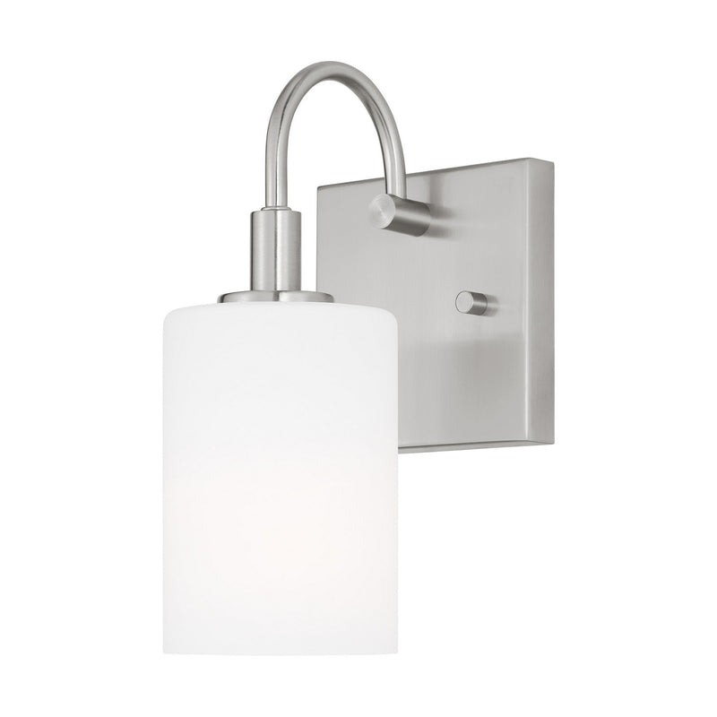 LED Bath Wall Sconce<br /><span style="color:#4AB0CE;">Entrega: 4-10 dias en USA</span><br /><span style="color:#4AB0CE;font-size:60%;">PREGUNTE POR ENTREGA EN PANAMA</span><br />Collection: Oak Moore<br />Finish: Brushed Nickel