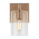 One Light Bath Vanity<br /><span style="color:#4AB0CE;">Entrega: 4-10 dias en USA</span><br /><span style="color:#4AB0CE;font-size:60%;">PREGUNTE POR ENTREGA EN PANAMA</span><br />Collection: Fullton<br />Finish: Satin Brass