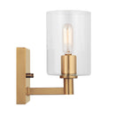 One Light Bath Vanity<br /><span style="color:#4AB0CE;">Entrega: 4-10 dias en USA</span><br /><span style="color:#4AB0CE;font-size:60%;">PREGUNTE POR ENTREGA EN PANAMA</span><br />Collection: Fullton<br />Finish: Satin Brass