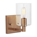 One Light Bath Vanity<br /><span style="color:#4AB0CE;">Entrega: 4-10 dias en USA</span><br /><span style="color:#4AB0CE;font-size:60%;">PREGUNTE POR ENTREGA EN PANAMA</span><br />Collection: Fullton<br />Finish: Satin Brass