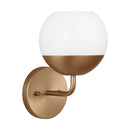 One Light Bath Vanity<br /><span style="color:#4AB0CE;">Entrega: 4-10 dias en USA</span><br /><span style="color:#4AB0CE;font-size:60%;">PREGUNTE POR ENTREGA EN PANAMA</span><br />Collection: Alvin<br />Finish: Satin Brass