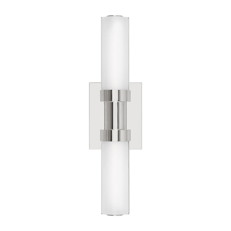 LED Bath Wall Sconce<br /><span style="color:#4AB0CE;">Entrega: 4-10 dias en USA</span><br /><span style="color:#4AB0CE;font-size:60%;">PREGUNTE POR ENTREGA EN PANAMA</span><br />Collection: Kiel<br />Finish: Chrome