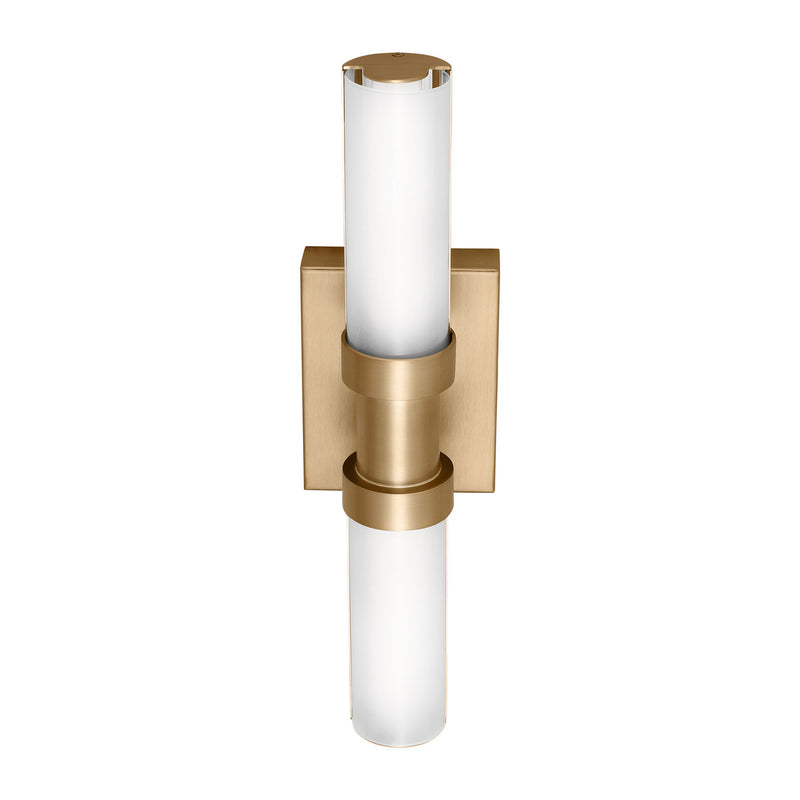 LED Bath Wall Sconce<br /><span style="color:#4AB0CE;">Entrega: 4-10 dias en USA</span><br /><span style="color:#4AB0CE;font-size:60%;">PREGUNTE POR ENTREGA EN PANAMA</span><br />Collection: Kiel<br />Finish: Satin Brass