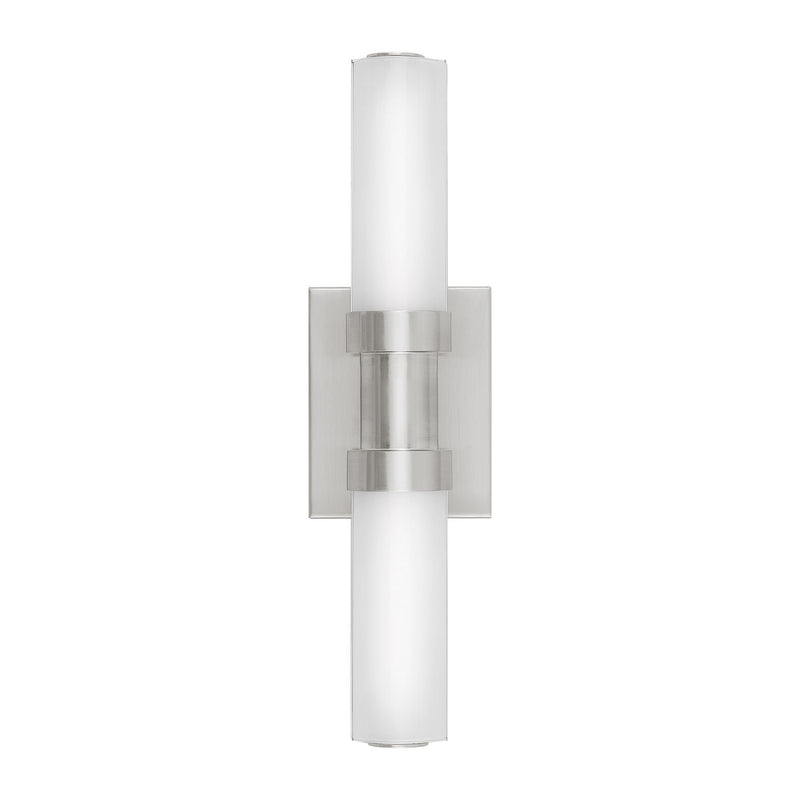 LED Bath Wall Sconce<br /><span style="color:#4AB0CE;">Entrega: 4-10 dias en USA</span><br /><span style="color:#4AB0CE;font-size:60%;">PREGUNTE POR ENTREGA EN PANAMA</span><br />Collection: Kiel<br />Finish: Brushed Nickel