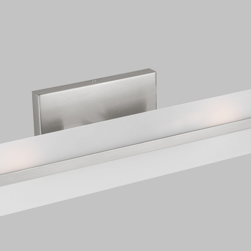 LED Bath Wall Sconce<br /><span style="color:#4AB0CE;">Entrega: 4-10 dias en USA</span><br /><span style="color:#4AB0CE;font-size:60%;">PREGUNTE POR ENTREGA EN PANAMA</span><br />Collection: Dex<br />Finish: Brushed Nickel