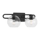 Two Light Bath Vanity<br /><span style="color:#4AB0CE;">Entrega: 4-10 dias en USA</span><br /><span style="color:#4AB0CE;font-size:60%;">PREGUNTE POR ENTREGA EN PANAMA</span><br />Collection: Codyn<br />Finish: Midnight Black