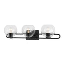 Three Light Bath Vanity<br /><span style="color:#4AB0CE;">Entrega: 4-10 dias en USA</span><br /><span style="color:#4AB0CE;font-size:60%;">PREGUNTE POR ENTREGA EN PANAMA</span><br />Collection: Codyn<br />Finish: Midnight Black