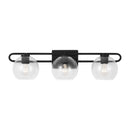Three Light Bath Vanity<br /><span style="color:#4AB0CE;">Entrega: 4-10 dias en USA</span><br /><span style="color:#4AB0CE;font-size:60%;">PREGUNTE POR ENTREGA EN PANAMA</span><br />Collection: Codyn<br />Finish: Midnight Black