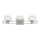 Three Light Bath Vanity<br /><span style="color:#4AB0CE;">Entrega: 4-10 dias en USA</span><br /><span style="color:#4AB0CE;font-size:60%;">PREGUNTE POR ENTREGA EN PANAMA</span><br />Collection: Codyn<br />Finish: Brushed Nickel