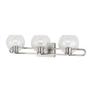 Three Light Bath Vanity<br /><span style="color:#4AB0CE;">Entrega: 4-10 dias en USA</span><br /><span style="color:#4AB0CE;font-size:60%;">PREGUNTE POR ENTREGA EN PANAMA</span><br />Collection: Codyn<br />Finish: Brushed Nickel