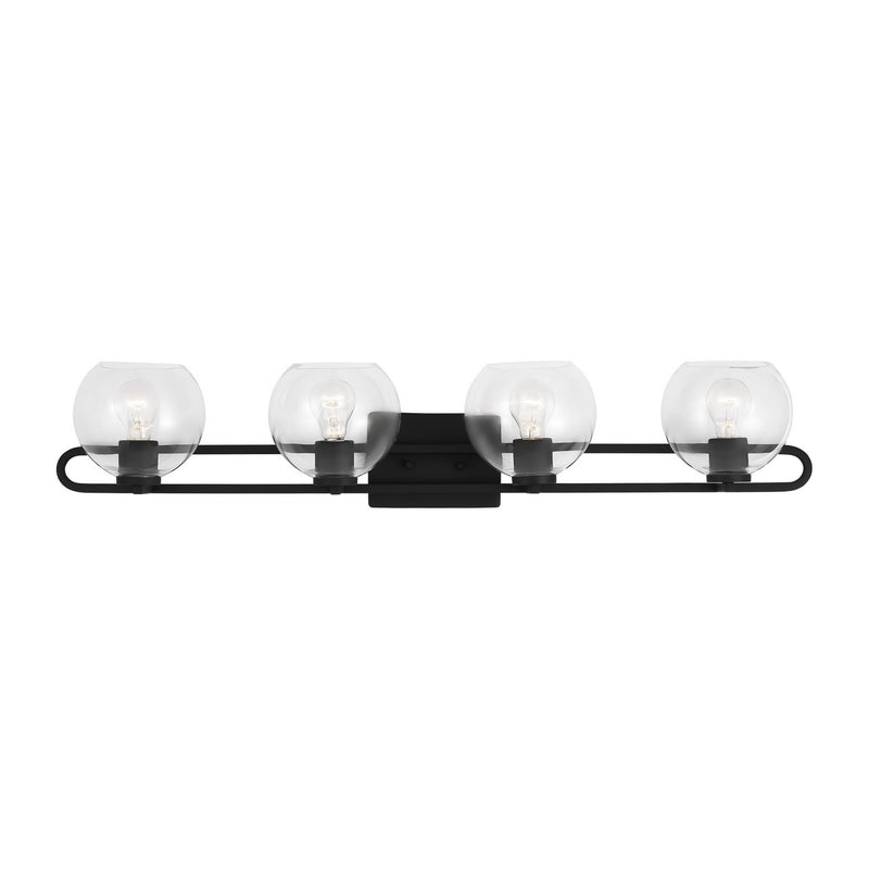 Four Light Bath Vanity<br /><span style="color:#4AB0CE;">Entrega: 4-10 dias en USA</span><br /><span style="color:#4AB0CE;font-size:60%;">PREGUNTE POR ENTREGA EN PANAMA</span><br />Collection: Codyn<br />Finish: Midnight Black