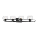 Four Light Bath Vanity<br /><span style="color:#4AB0CE;">Entrega: 4-10 dias en USA</span><br /><span style="color:#4AB0CE;font-size:60%;">PREGUNTE POR ENTREGA EN PANAMA</span><br />Collection: Codyn<br />Finish: Midnight Black