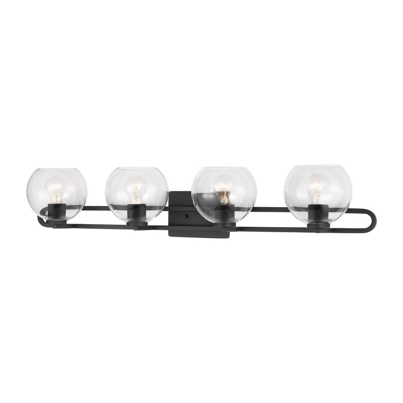 Four Light Bath Vanity<br /><span style="color:#4AB0CE;">Entrega: 4-10 dias en USA</span><br /><span style="color:#4AB0CE;font-size:60%;">PREGUNTE POR ENTREGA EN PANAMA</span><br />Collection: Codyn<br />Finish: Midnight Black