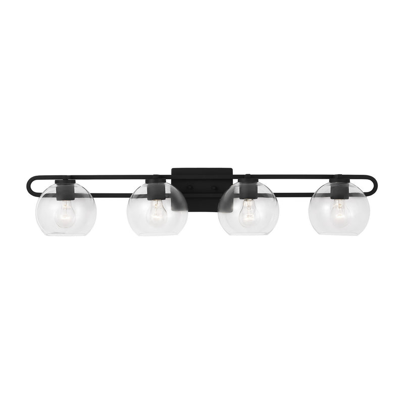 Four Light Bath Vanity<br /><span style="color:#4AB0CE;">Entrega: 4-10 dias en USA</span><br /><span style="color:#4AB0CE;font-size:60%;">PREGUNTE POR ENTREGA EN PANAMA</span><br />Collection: Codyn<br />Finish: Midnight Black