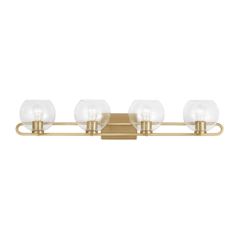 Four Light Bath Vanity<br /><span style="color:#4AB0CE;">Entrega: 4-10 dias en USA</span><br /><span style="color:#4AB0CE;font-size:60%;">PREGUNTE POR ENTREGA EN PANAMA</span><br />Collection: Codyn<br />Finish: Satin Brass