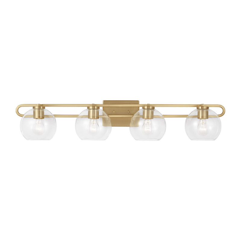 Four Light Bath Vanity<br /><span style="color:#4AB0CE;">Entrega: 4-10 dias en USA</span><br /><span style="color:#4AB0CE;font-size:60%;">PREGUNTE POR ENTREGA EN PANAMA</span><br />Collection: Codyn<br />Finish: Satin Brass
