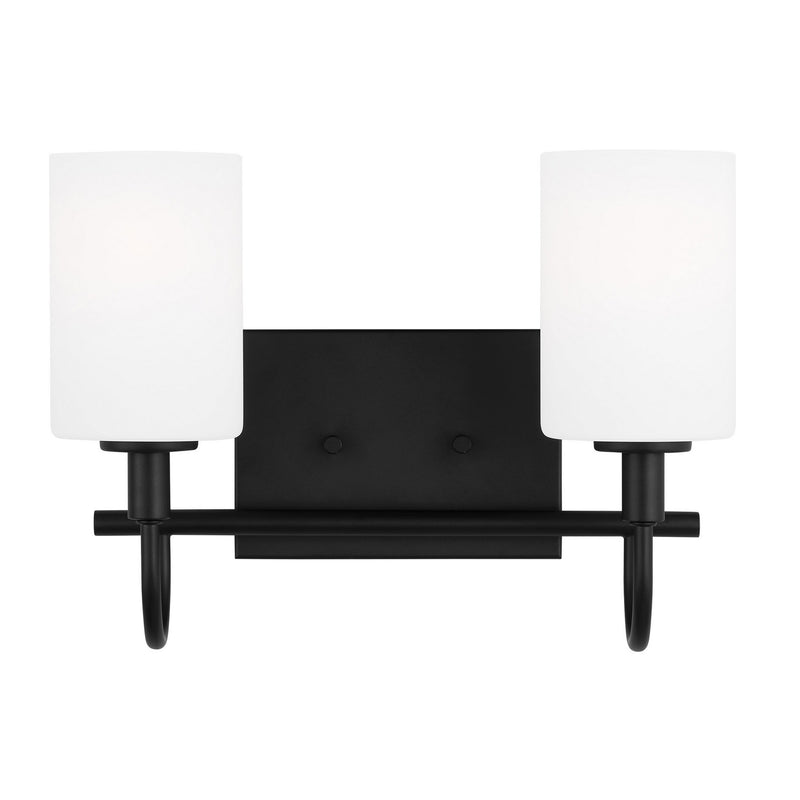 LED Bath Wall Sconce<br /><span style="color:#4AB0CE;">Entrega: 4-10 dias en USA</span><br /><span style="color:#4AB0CE;font-size:60%;">PREGUNTE POR ENTREGA EN PANAMA</span><br />Collection: Oak Moore<br />Finish: Midnight Black