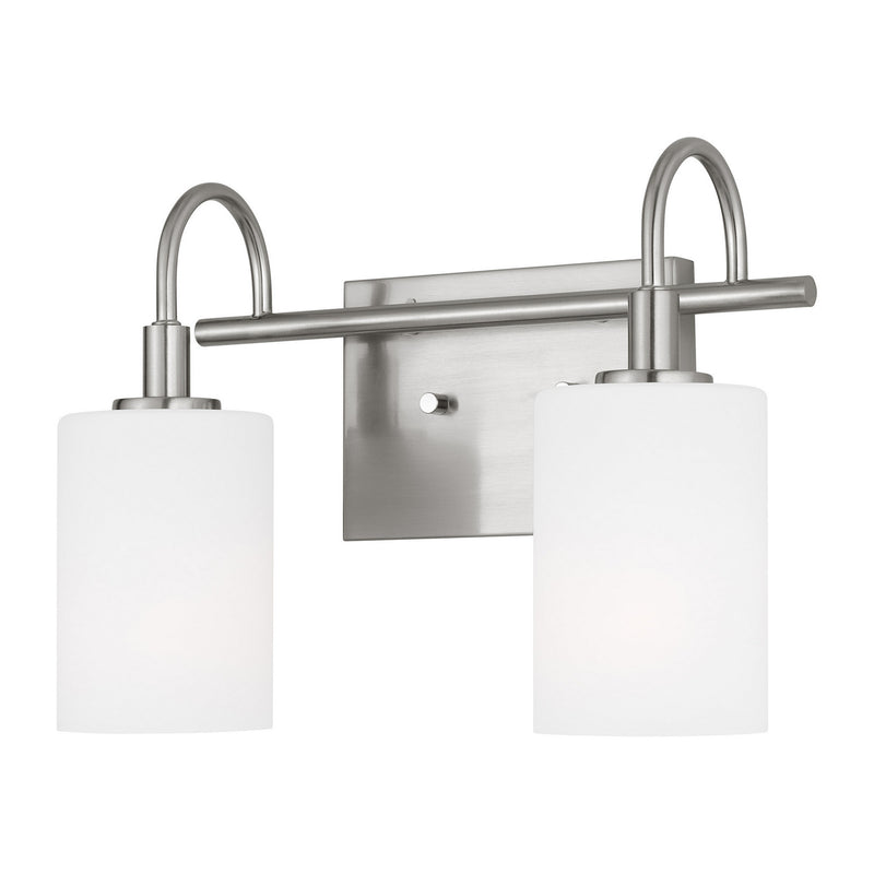 LED Bath Wall Sconce<br /><span style="color:#4AB0CE;">Entrega: 4-10 dias en USA</span><br /><span style="color:#4AB0CE;font-size:60%;">PREGUNTE POR ENTREGA EN PANAMA</span><br />Collection: Oak Moore<br />Finish: Brushed Nickel