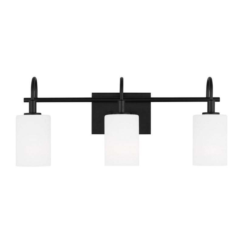 Three Light Bath Vanity<br /><span style="color:#4AB0CE;">Entrega: 2-3 semanas en USA</span><br /><span style="color:#4AB0CE;font-size:60%;">PREGUNTE POR ENTREGA EN PANAMA</span><br />Collection: Oak Moore<br />Finish: Midnight Black