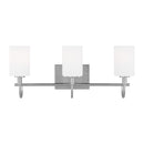 Three Light Bath Vanity<br /><span style="color:#4AB0CE;">Entrega: 11-12 semanas en USA</span><br /><span style="color:#4AB0CE;font-size:60%;">PREGUNTE POR ENTREGA EN PANAMA</span><br />Collection: Oak Moore<br />Finish: Brushed Nickel