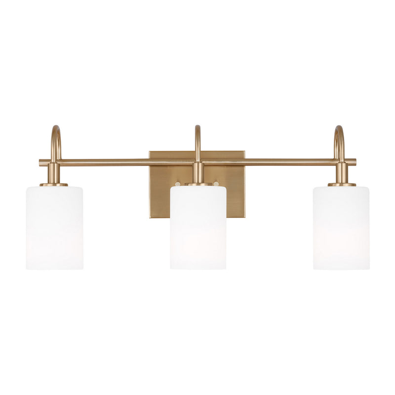 LED Bath Wall Sconce<br /><span style="color:#4AB0CE;">Entrega: 4-10 dias en USA</span><br /><span style="color:#4AB0CE;font-size:60%;">PREGUNTE POR ENTREGA EN PANAMA</span><br />Collection: Oak Moore<br />Finish: Satin Brass