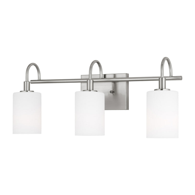 LED Bath Wall Sconce<br /><span style="color:#4AB0CE;">Entrega: 4-10 dias en USA</span><br /><span style="color:#4AB0CE;font-size:60%;">PREGUNTE POR ENTREGA EN PANAMA</span><br />Collection: Oak Moore<br />Finish: Brushed Nickel