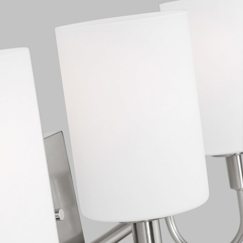 LED Bath Wall Sconce<br /><span style="color:#4AB0CE;">Entrega: 4-10 dias en USA</span><br /><span style="color:#4AB0CE;font-size:60%;">PREGUNTE POR ENTREGA EN PANAMA</span><br />Collection: Oak Moore<br />Finish: Brushed Nickel