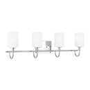 Four Light Bath Vanity<br /><span style="color:#4AB0CE;">Entrega: 4-10 dias en USA</span><br /><span style="color:#4AB0CE;font-size:60%;">PREGUNTE POR ENTREGA EN PANAMA</span><br />Collection: Oak Moore<br />Finish: Chrome