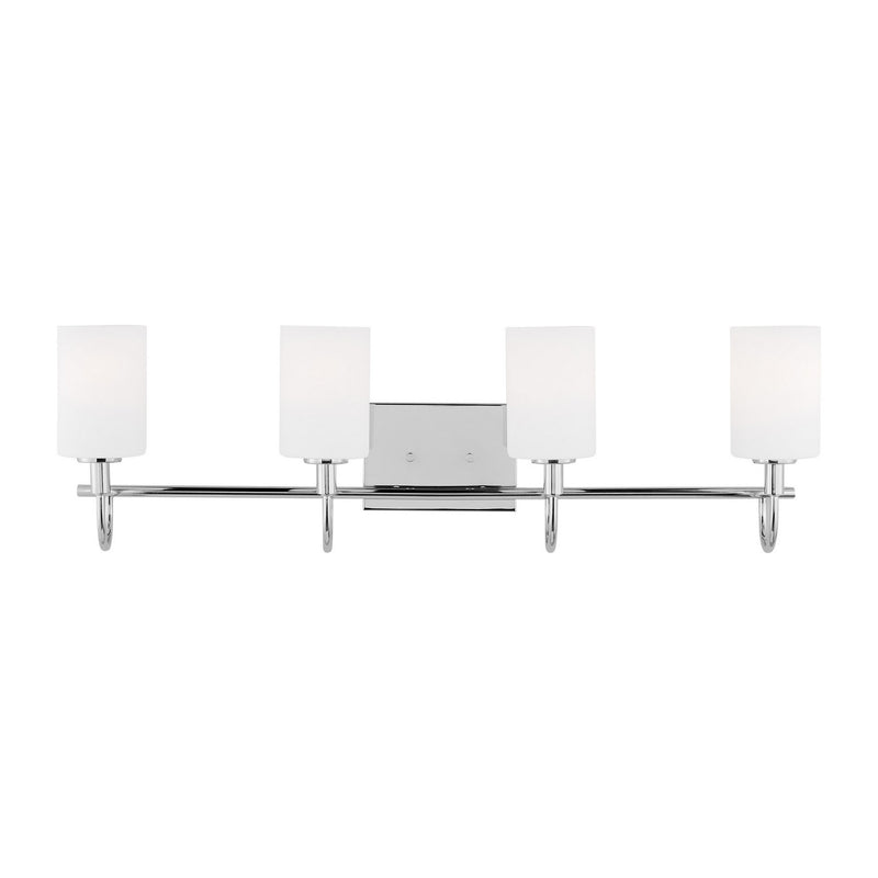 Four Light Bath Vanity<br /><span style="color:#4AB0CE;">Entrega: 4-10 dias en USA</span><br /><span style="color:#4AB0CE;font-size:60%;">PREGUNTE POR ENTREGA EN PANAMA</span><br />Collection: Oak Moore<br />Finish: Chrome