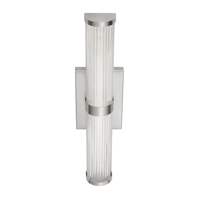 LED Bath Wall Sconce<br /><span style="color:#4AB0CE;">Entrega: 4-10 dias en USA</span><br /><span style="color:#4AB0CE;font-size:60%;">PREGUNTE POR ENTREGA EN PANAMA</span><br />Collection: Syden<br />Finish: Brushed Nickel
