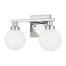Two Light Bath Vanity<br /><span style="color:#4AB0CE;">Entrega: 4-10 dias en USA</span><br /><span style="color:#4AB0CE;font-size:60%;">PREGUNTE POR ENTREGA EN PANAMA</span><br />Collection: Clybourn<br />Finish: Chrome