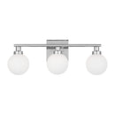 Three Light Bath Vanity<br /><span style="color:#4AB0CE;">Entrega: 4-10 dias en USA</span><br /><span style="color:#4AB0CE;font-size:60%;">PREGUNTE POR ENTREGA EN PANAMA</span><br />Collection: Clybourn<br />Finish: Chrome