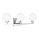 Three Light Bath Vanity<br /><span style="color:#4AB0CE;">Entrega: 4-10 dias en USA</span><br /><span style="color:#4AB0CE;font-size:60%;">PREGUNTE POR ENTREGA EN PANAMA</span><br />Collection: Clybourn<br />Finish: Chrome