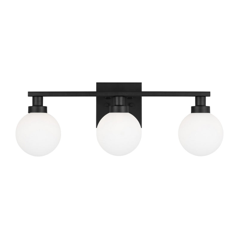 Three Light Bath Vanity<br /><span style="color:#4AB0CE;">Entrega: 2-3 semanas en USA</span><br /><span style="color:#4AB0CE;font-size:60%;">PREGUNTE POR ENTREGA EN PANAMA</span><br />Collection: Clybourn<br />Finish: Midnight Black