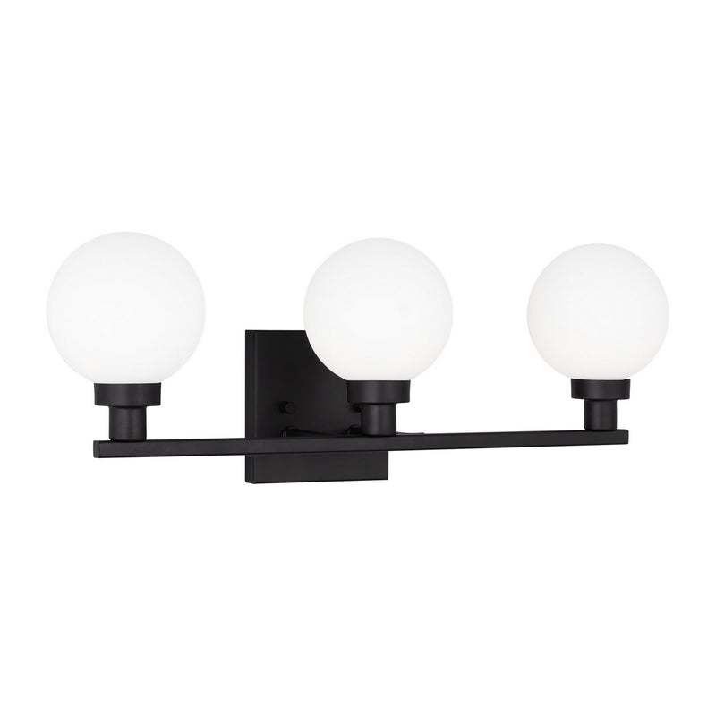 Three Light Bath Vanity<br /><span style="color:#4AB0CE;">Entrega: 2-3 semanas en USA</span><br /><span style="color:#4AB0CE;font-size:60%;">PREGUNTE POR ENTREGA EN PANAMA</span><br />Collection: Clybourn<br />Finish: Midnight Black