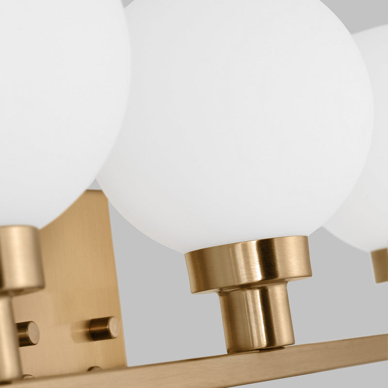 Three Light Bath Vanity<br /><span style="color:#4AB0CE;">Entrega: 4-10 dias en USA</span><br /><span style="color:#4AB0CE;font-size:60%;">PREGUNTE POR ENTREGA EN PANAMA</span><br />Collection: Clybourn<br />Finish: Satin Brass