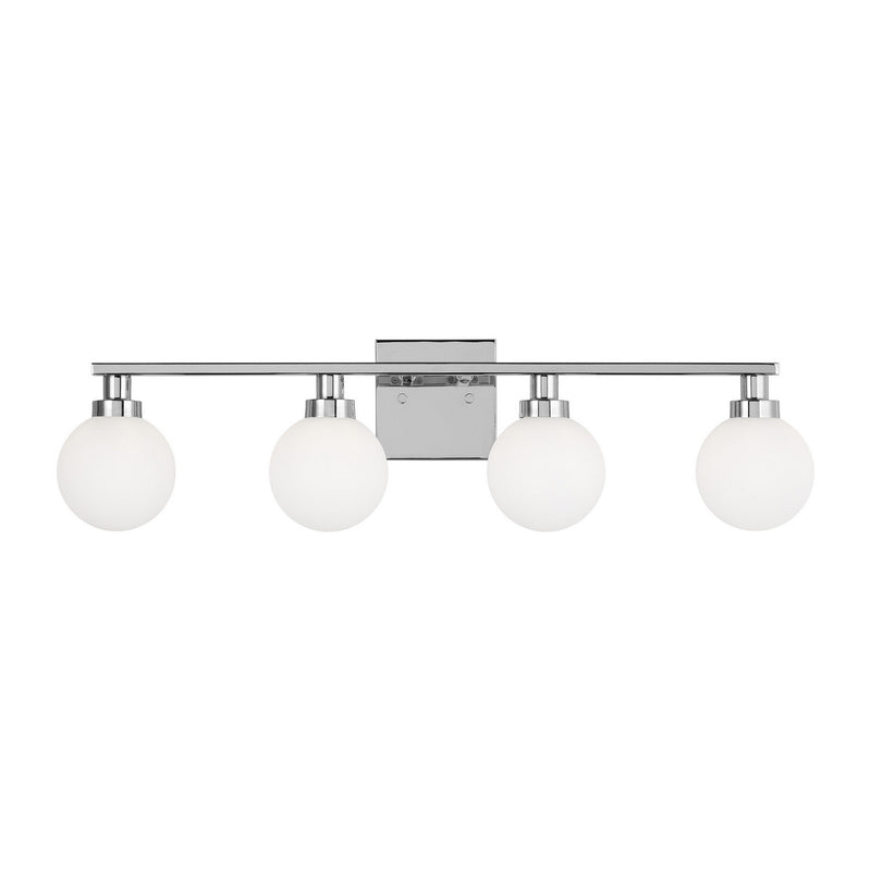 Four Light Bath Vanity<br /><span style="color:#4AB0CE;">Entrega: 4-10 dias en USA</span><br /><span style="color:#4AB0CE;font-size:60%;">PREGUNTE POR ENTREGA EN PANAMA</span><br />Collection: Clybourn<br />Finish: Chrome