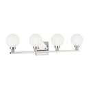 Four Light Bath Vanity<br /><span style="color:#4AB0CE;">Entrega: 4-10 dias en USA</span><br /><span style="color:#4AB0CE;font-size:60%;">PREGUNTE POR ENTREGA EN PANAMA</span><br />Collection: Clybourn<br />Finish: Chrome