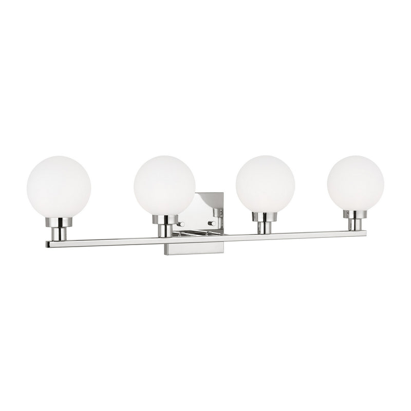 Four Light Bath Vanity<br /><span style="color:#4AB0CE;">Entrega: 4-10 dias en USA</span><br /><span style="color:#4AB0CE;font-size:60%;">PREGUNTE POR ENTREGA EN PANAMA</span><br />Collection: Clybourn<br />Finish: Chrome