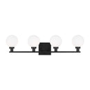 Four Light Bath Vanity<br /><span style="color:#4AB0CE;">Entrega: 8-9 semanas en USA</span><br /><span style="color:#4AB0CE;font-size:60%;">PREGUNTE POR ENTREGA EN PANAMA</span><br />Collection: Clybourn<br />Finish: Midnight Black