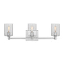 Three Light Bath Vanity<br /><span style="color:#4AB0CE;">Entrega: 4-10 dias en USA</span><br /><span style="color:#4AB0CE;font-size:60%;">PREGUNTE POR ENTREGA EN PANAMA</span><br />Collection: Fullton<br />Finish: Chrome