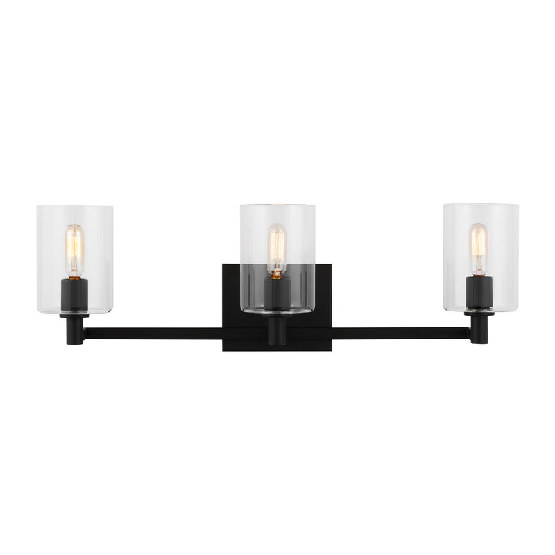 Three Light Bath Vanity<br /><span style="color:#4AB0CE;">Entrega: 7-8 semanas en USA</span><br /><span style="color:#4AB0CE;font-size:60%;">PREGUNTE POR ENTREGA EN PANAMA</span><br />Collection: Fullton<br />Finish: Midnight Black