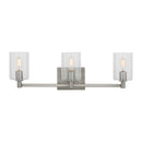 Three Light Bath Vanity<br /><span style="color:#4AB0CE;">Entrega: 10-11 semanas en USA</span><br /><span style="color:#4AB0CE;font-size:60%;">PREGUNTE POR ENTREGA EN PANAMA</span><br />Collection: Fullton<br />Finish: Brushed Nickel